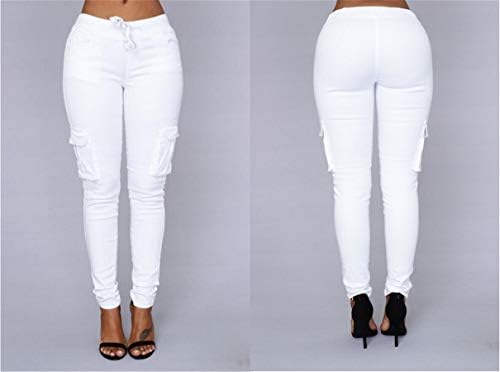 Andongnywell ženske Casual pantalone sa više džepova modni teretni džogeri teretana duge pantalone pantalone
