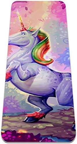 Siebzeh Rainbow Unicorn Fancy Premium Thick Yoga Mat Eco Friendly Rubber Health & amp; fitnes non Slip Mat za sve vrste vježbe joge i pilatesa