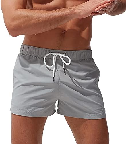 Niuqi Muške kratke hlače sa mrežnim dijelom sportskih sportskih kratkih hlača sa džepovima sa zatvaračem Dvostruki sloj