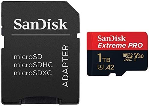 SanDisk 1TB Extreme Pro MicroSD memorijska kartica sa adapterom radi sa GoPro Hero 10 Black Action Cam U3 V30 klase 10 paket sa 1